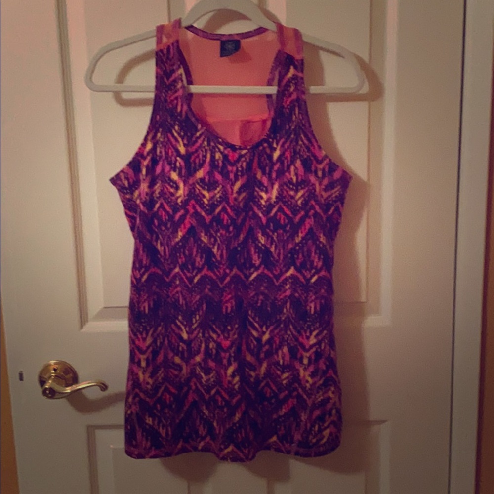 GAIAM Workout Yoga Tank in Pink, Purple